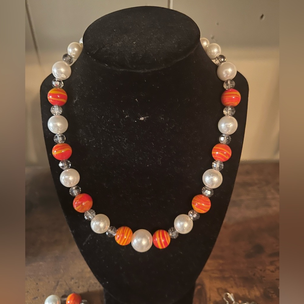 One of a Kind: Never Worn Glass Beads & Pearls Necklace
Created by CHELSEA’